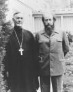 прот. Александр Шмеман и Александър Солженицин в Свето-Владимирската семинария, декември 1976 г.
